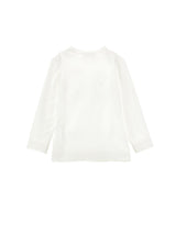 T-shirt cotone stampa logata con strass