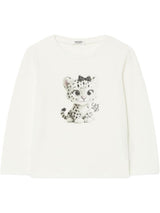 T-Shirt Sn White Kittens Autunno/Inverno