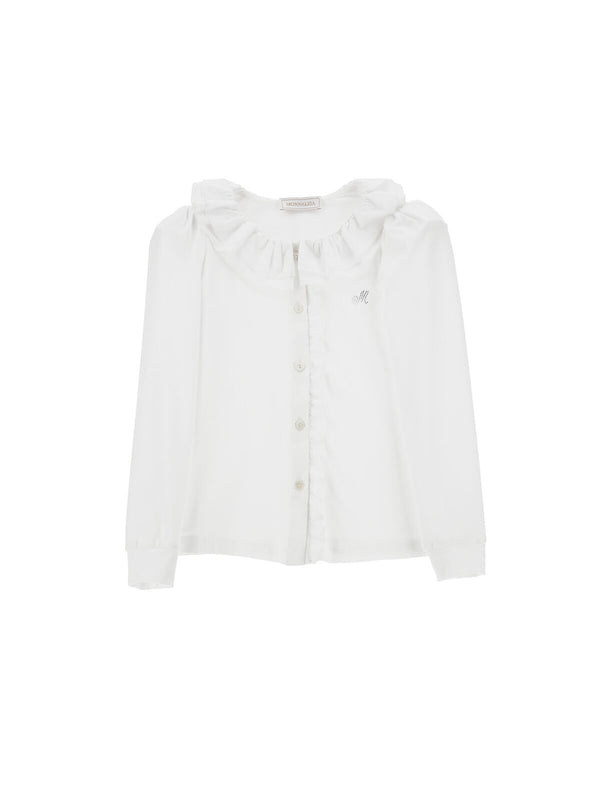 Camicia jersey con ruches