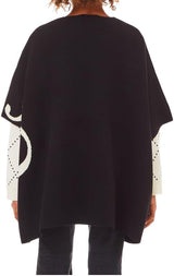 Poncho Nero Autunno/Inverno