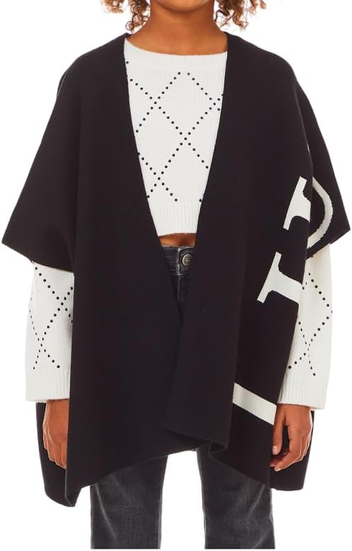 Poncho Nero Autunno/Inverno