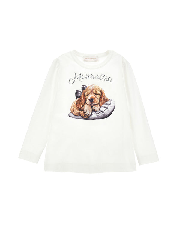 T-shirt jersey stampa cocker o
