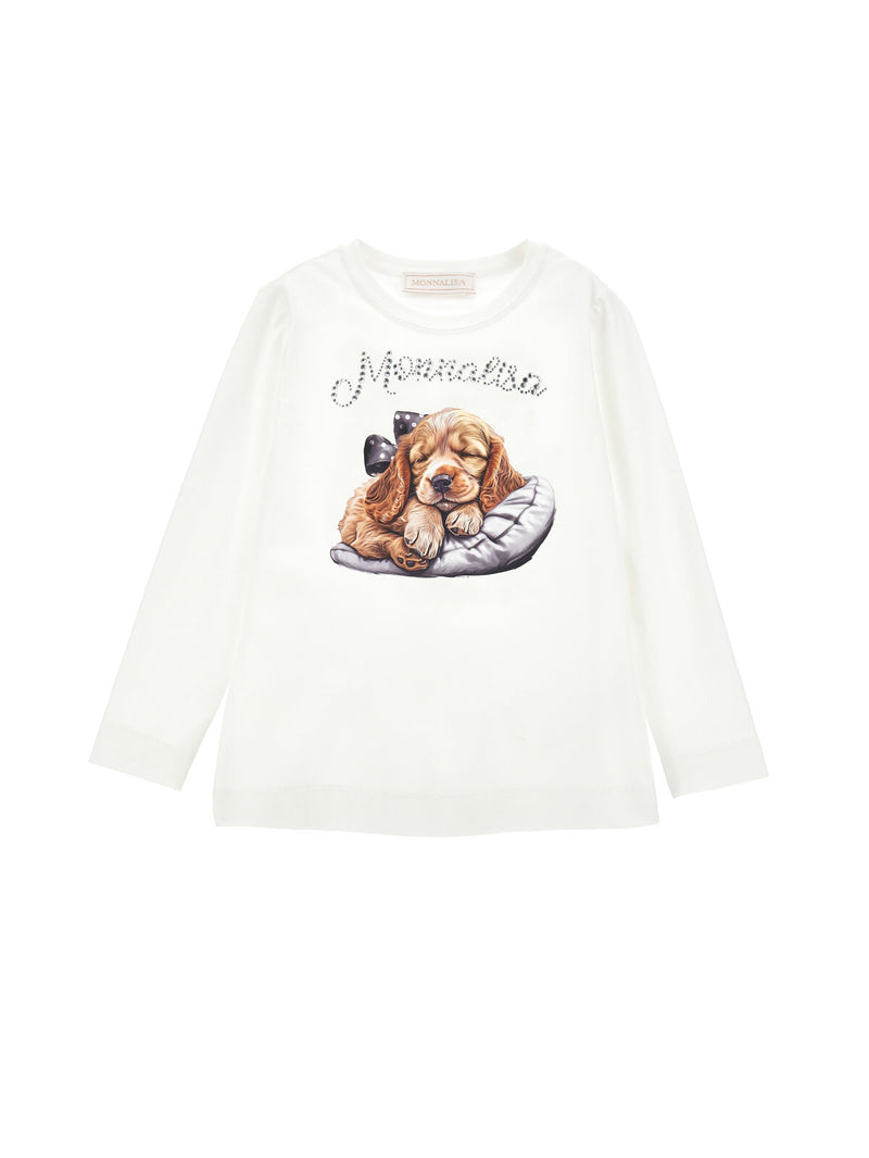 T-shirt jersey stampa cocker o