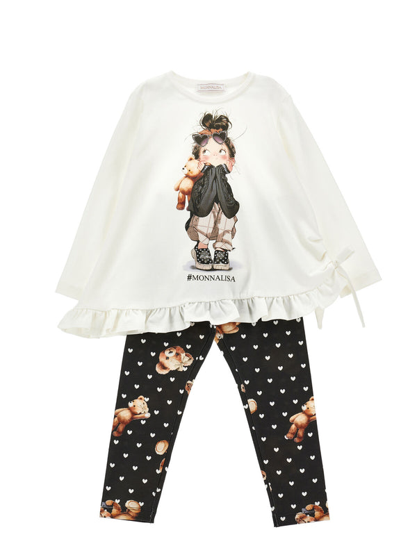 Maxi t-shirt con stampa bambina