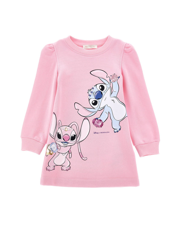 Vestito felpa Stitch Monnalisa