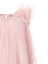 Abito tulle con piccole rouches