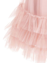 Abito tulle con piccole rouches