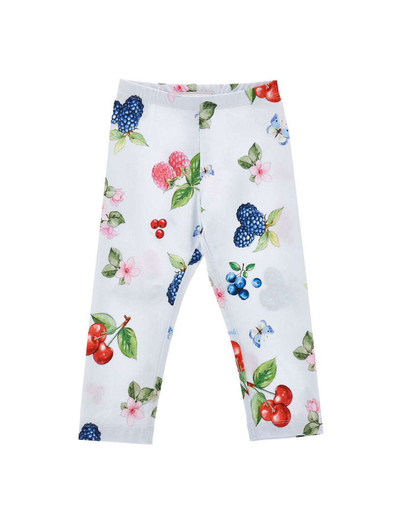Leggings jersey stampa frutta