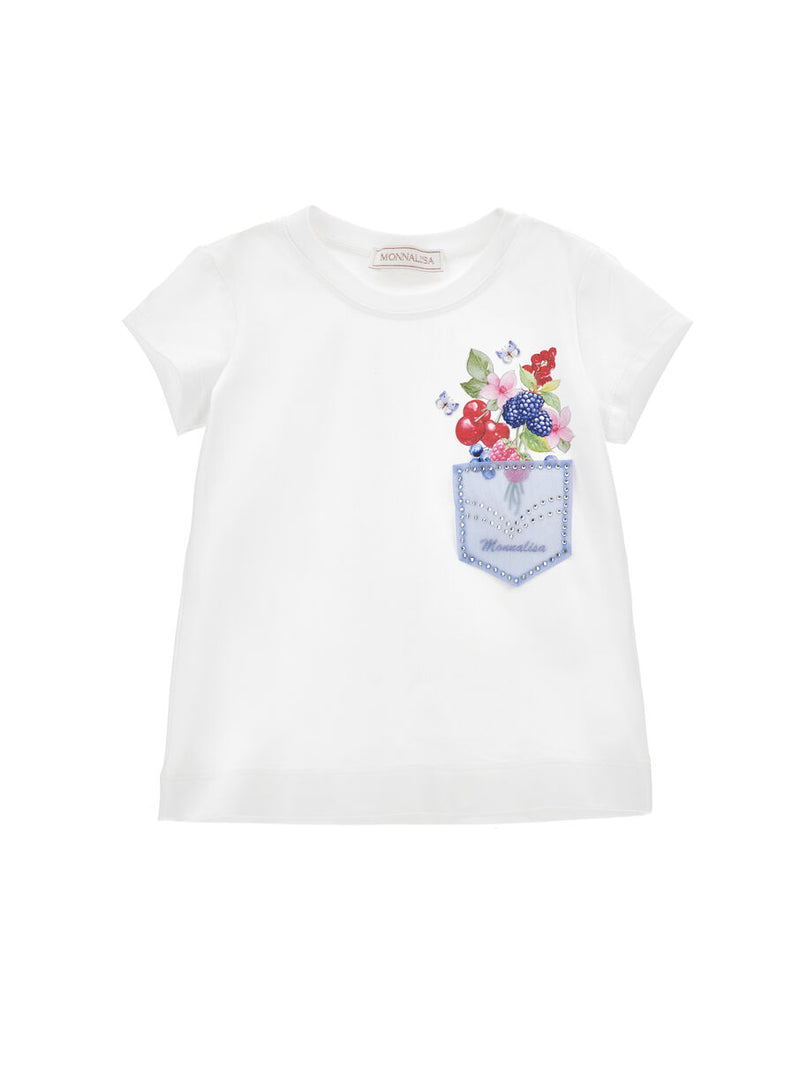 T-shirt cotone con taschino