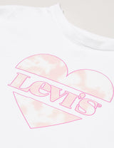 Levi's Kids Lvg Cropped Long Slv Te Shirt Camicetta Lunga, Bianco, Bambina