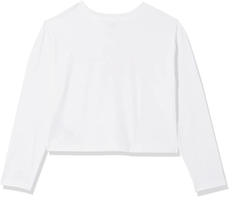 Levi's Kids Lvg Cropped Long Slv Te Shirt Camicetta Lunga, Bianco, Bambina