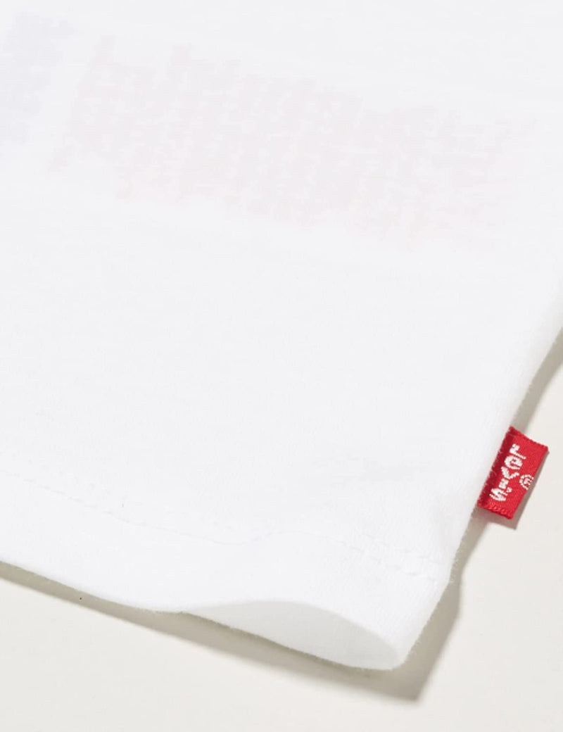 Levi's Kids Lvg Cropped Long Slv Te Shirt Camicetta Lunga, Bianco, Bambina