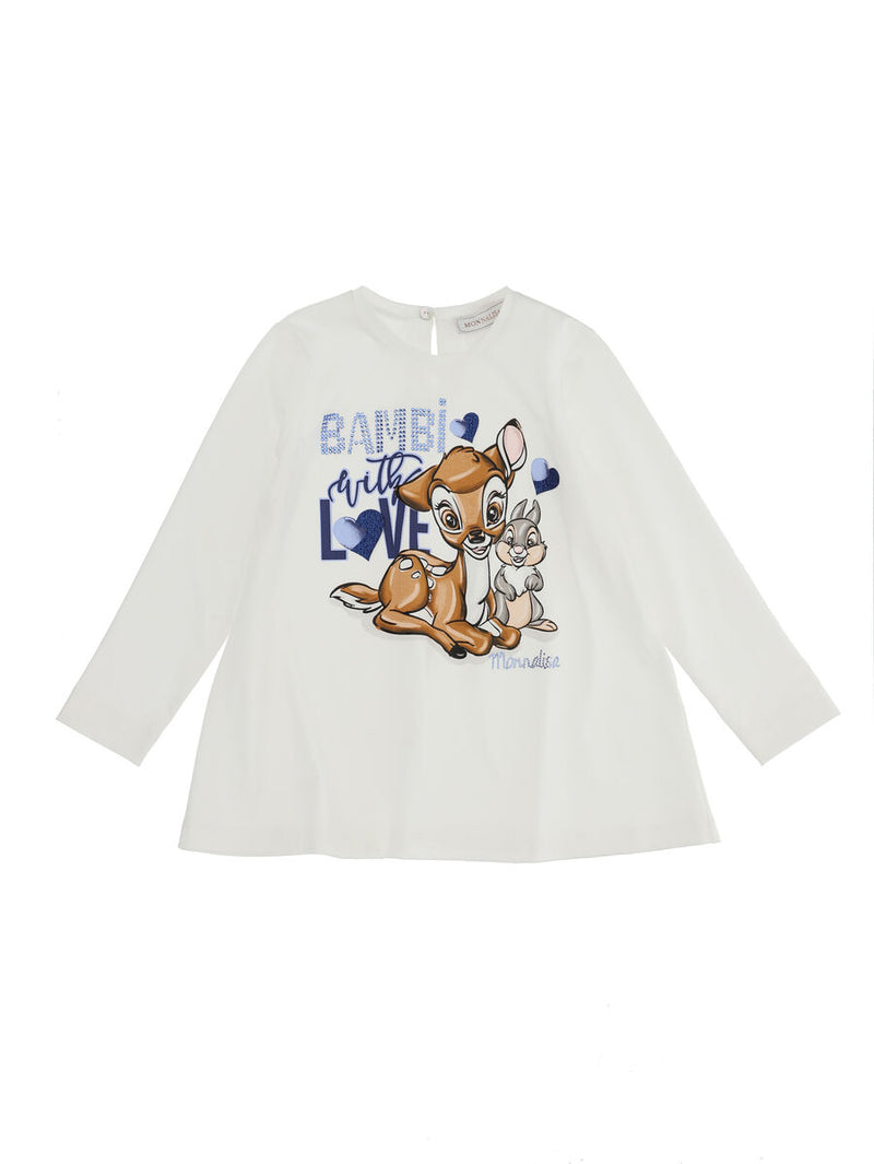 Maxi t-shirt jersey Bambi e Tippete