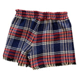 Short tarzan check scozzese lurex bambina Monnalisa